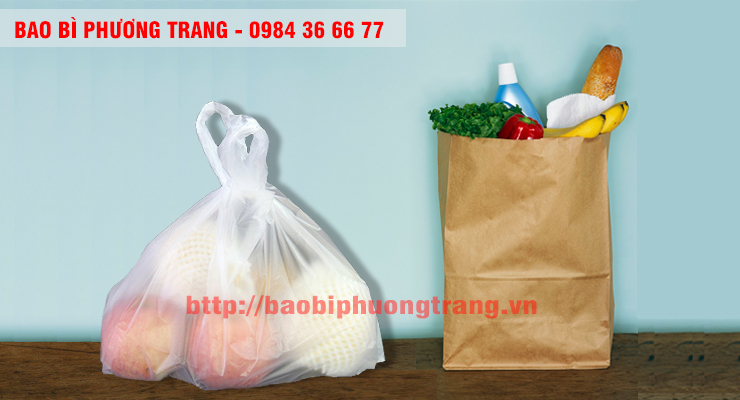 bạn chọn túi nilon hay túi giấy sẽ đựng hàng hoá tốt hơn
