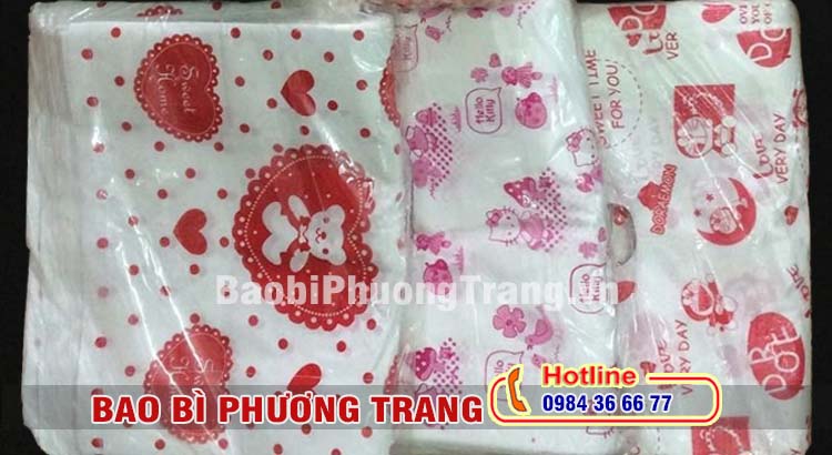 túi ni lông in hoạt hình ngộ nghĩnh