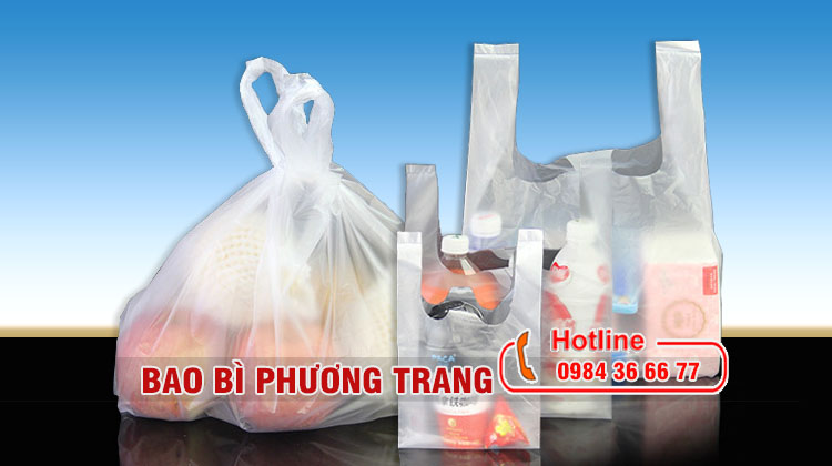 túi nilon siêu thị và cửa hàng