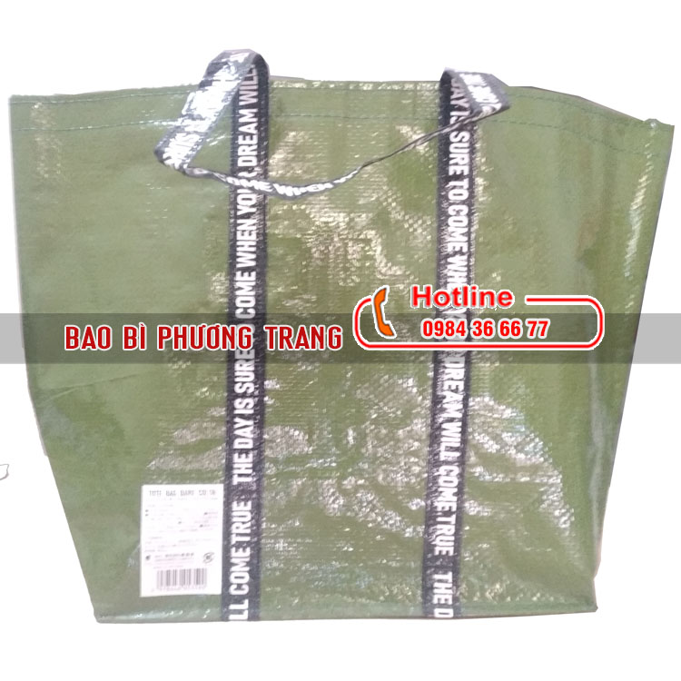 Túi PP dệt cán màng có quai xách cho siêu thị