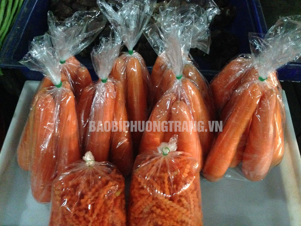 túi PP trong đựng đường và rau 