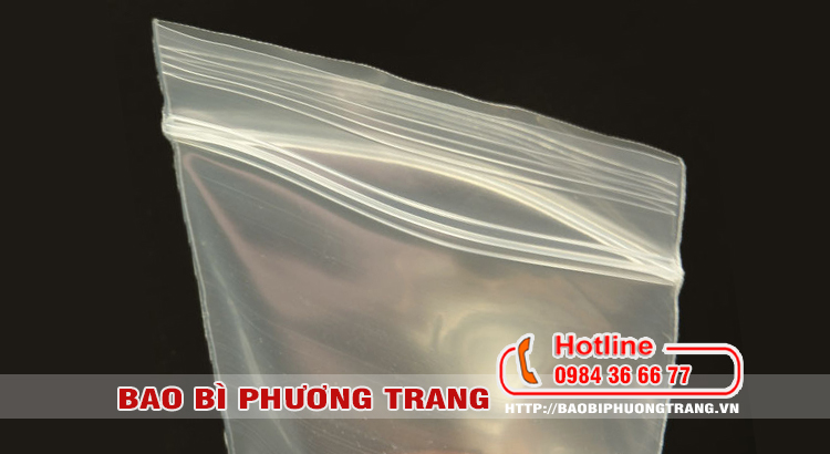 túi zipper bấm miết miệng