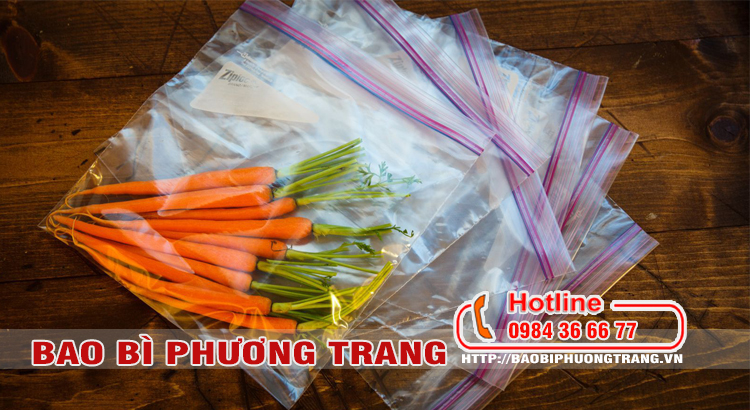 túi zipper bảo quản thực phẩm