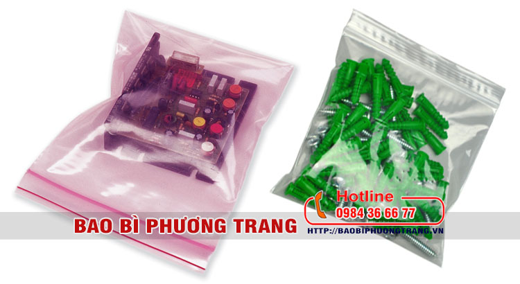 túi zipper đựng linh kiện điện tử