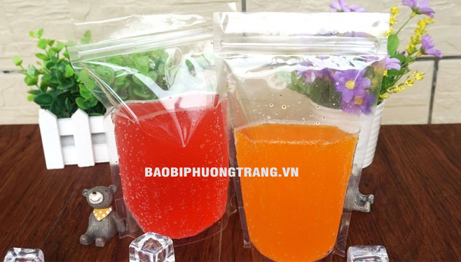 túi zipper đựng trà sữa