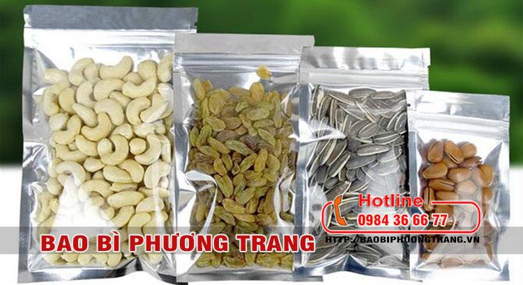 túi zipper bạc - màng ghép phức hợp